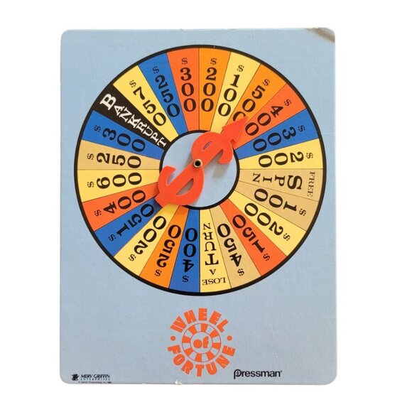 Wheel of Fortune Vintage Game Pieces Replacement Parts Spinner Board Turn Letter - Picture 3 of 4